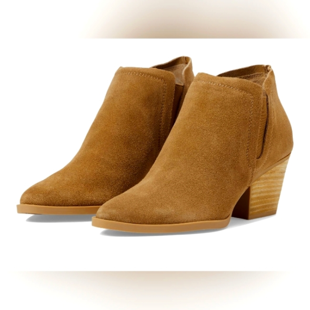 Pull&Bear Tan Suede Ankle Boots Sz 7.5